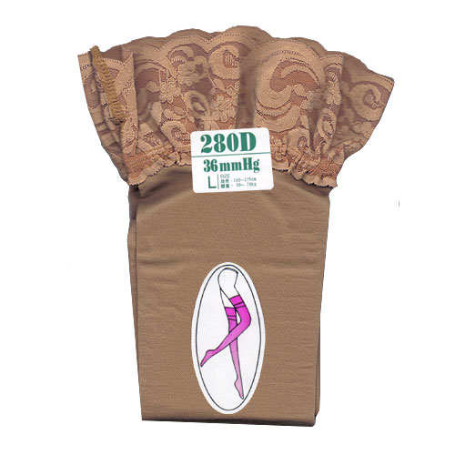 【義大利襪】280D健康襪系列- 大腿襪 L號 膚色