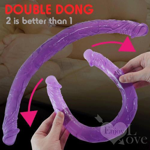 DOUBLE DONG 果凍老二型雙頭龍﹝超柔軟45cm﹞*