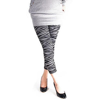 【STREET】無縫外搭九分褲(斑馬)秋冬厚款