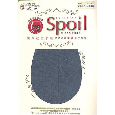 【蒂巴蕾】80D潤澤紅酒多酚超細纖維保暖褲襪-丈青