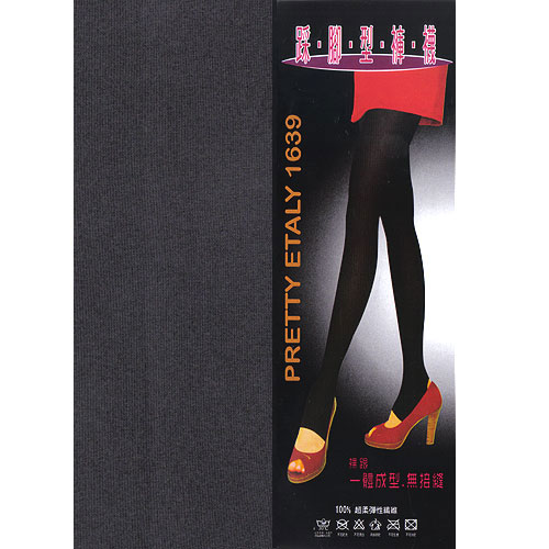 【Etaly】彩色踩腳型秋冬褲襪-鐵灰