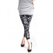 【STREET】無縫外搭九分褲(人物)秋冬厚款