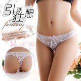 《AIMEI GIAREN》引誘狂想！無痕蕾絲美臀丁字褲﹝白﹞