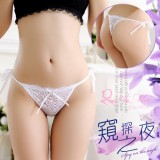 《AIMEI GIAREN》窺探之夜！誘人側綁帶蕾絲丁字褲﹝白﹞