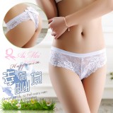 《AIMEI GIAREN》幸福秘境！大蝴蝶結蕾絲花邊T字褲﹝白﹞