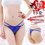 《AIMEI GIAREN》依戀印記！俏臀蕾絲細帶丁字褲﹝寶藍﹞
