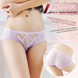 《AIMEI GIAREN》眷戀樂章！低腰透膚蕾絲花朵三角褲﹝淺紫﹞