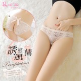 《AIMEI GIAREN》誘惑風情！花朵蕾絲蝴蝶結後開檔三角褲﹝膚﹞