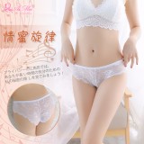 《AIMEI GIAREN》情蜜旋律！微透裸肌滿版蕾絲三角褲﹝白﹞