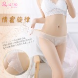 《AIMEI GIAREN》情蜜旋律！微透裸肌滿版蕾絲三角褲﹝膚﹞