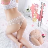 《AIMEI GIAREN》純情暗號！薄透方塊圖樣柔紗T字褲﹝膚﹞