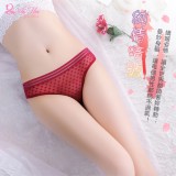 《AIMEI GIAREN》純情暗號！薄透方塊圖樣柔紗T字褲﹝酒紅﹞