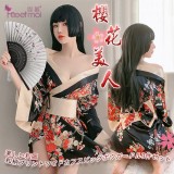 《FEE ET MOI》情趣和服！日系印花寬袖口大蝴蝶結腰封三件組