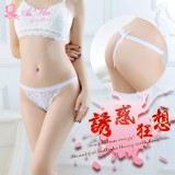 《AIMEI GIAREN》誘惑狂想！蝴蝶結蕾絲美型俏臀中腰丁字褲﹝白﹞