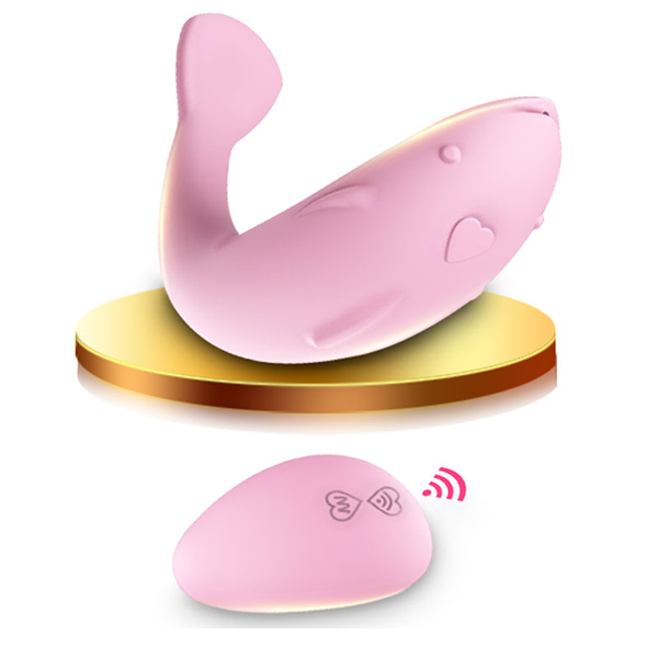  香港Mannuo＊愛心海豚無線遙控10頻振動跳蛋(粉) G點震動跳蛋 潮吹神器自慰女用按摩器 電動跳蛋 情趣用品成人專區 高潮自慰棒