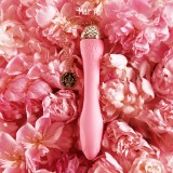 ZALO法國輕奢私密用品＊Marie單頭按摩棒/金屬表面24k金-胭粉