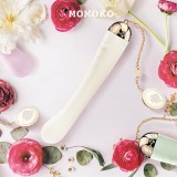 ZALO法國輕奢私密用品＊Momoko愛的獨角獸~單頭按摩棒/金屬表面18k金-香草白