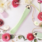 ZALO法國輕奢私密用品＊Momoko愛的獨角獸~單頭按摩棒/金屬表面18k金-蜜瓜綠