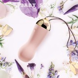 ZALO法國輕奢私密用品＊Baby star迷你按摩器/金屬表面18k金-草莓粉