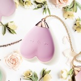 ZALO法國輕奢私密用品＊Baby heart調情按摩器/金屬表面18k金-藍莓紫