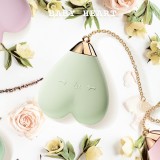 ZALO法國輕奢私密用品＊Baby heart調情按摩器/金屬表面18k金-蜜瓜綠