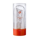 日本T-BEST GRIP GLIDE Extreme可捏的透明高潮飛機杯(極限橙-硬版)男用自慰套自慰器 成人專區打手槍打飛機自愛器