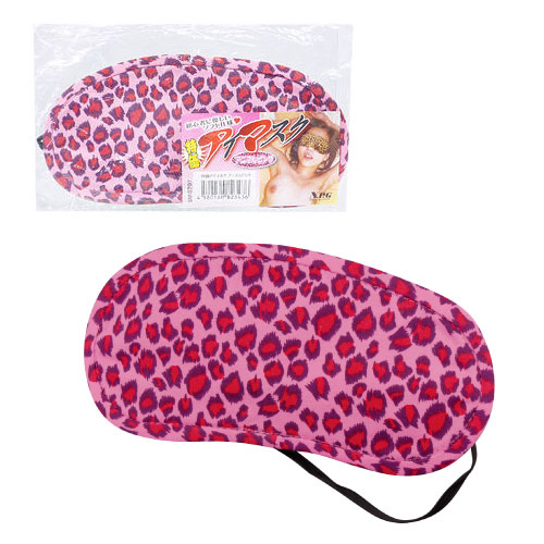 日本NPG ＊ SM眼罩 - 調情豹紋眼罩 (アイマスク アニマルピンク)*
